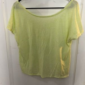 High back crop tee